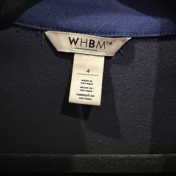 White House Black Market royal blue Moto jacket—Size 4 - Picture 3 of 4